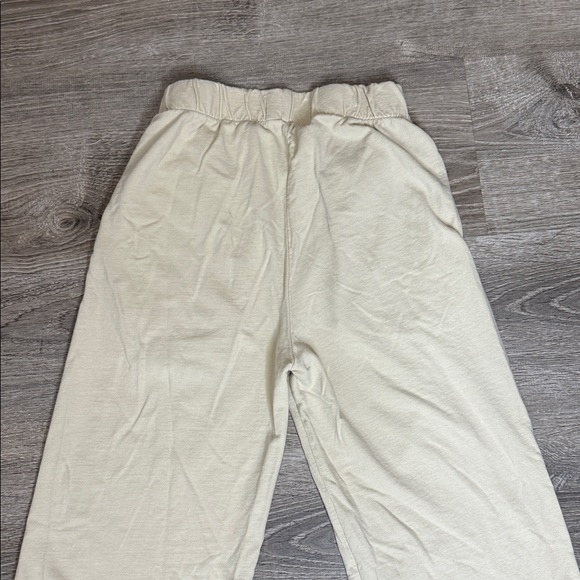 TALENTLESS High Waisted Pull-On Wide Leg Sweatpants in Bone Sz Small - Picture 6 of 11